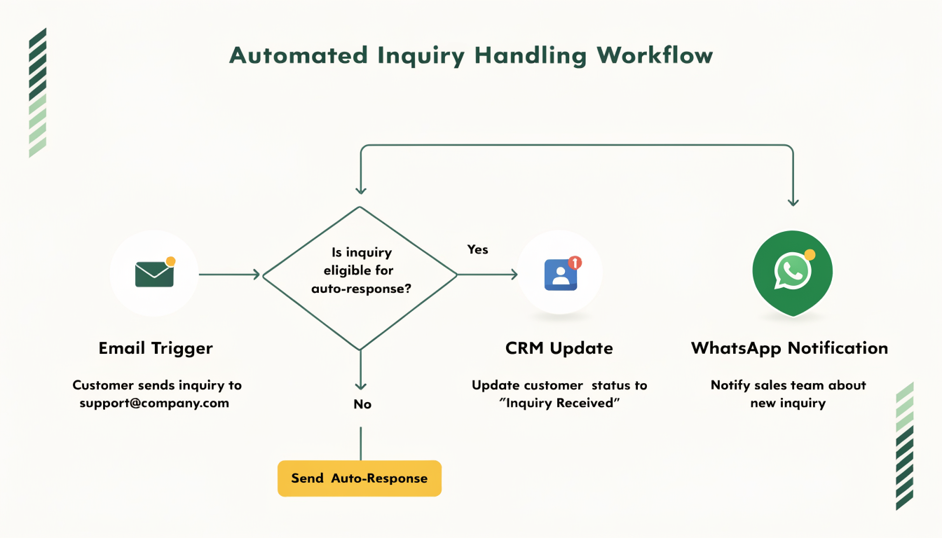 Business automation workflow diagram, how n8n connects your tech stack