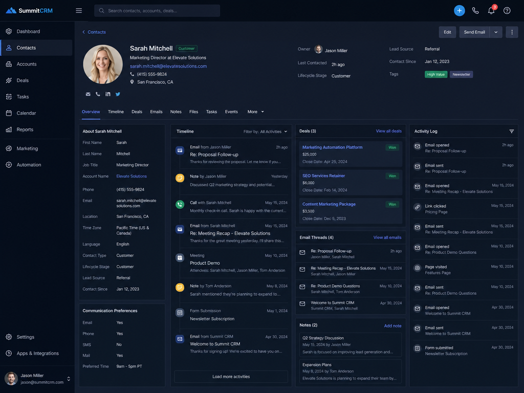 Centralized Customer Data
