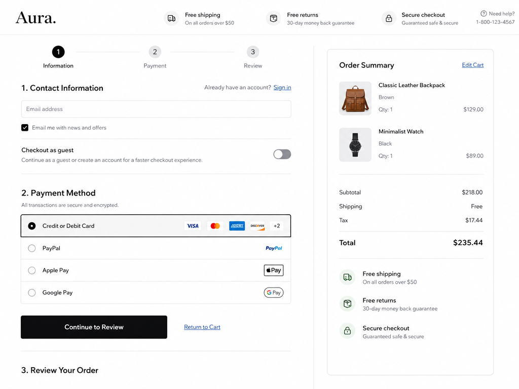 Checkout Optimization